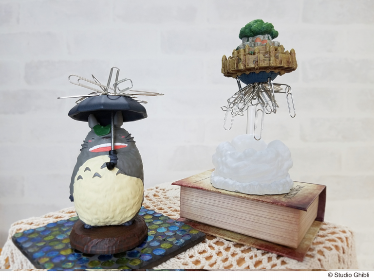 Store stationery Studio Ghibli style with awesome Totoro and Laputa paperclip holders