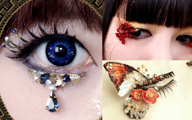 Japanese Designer’s False Eyelashes Will Have Your Eyes Dripping Jewels