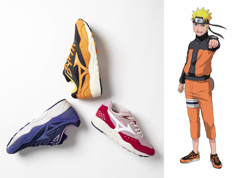 Naruto Shippuden sneaker collection has colourful designs to represent Naruto, Sasuke and Sakura