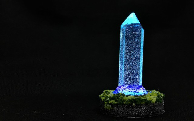 Save your progress in style with soothing RPG “save point” crystal light