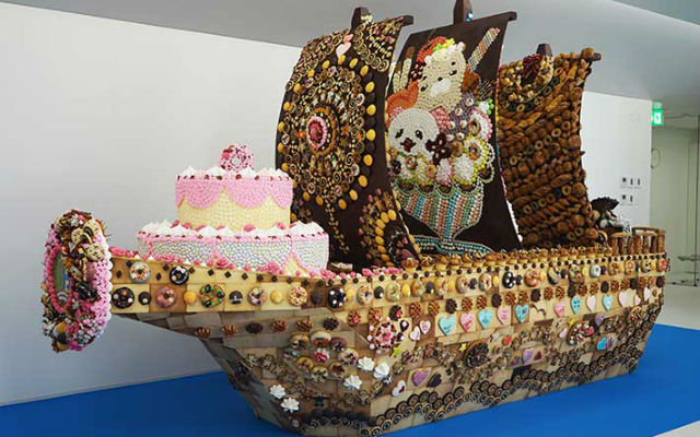 Japanese Students Build Massive Boat Made Of Handmade Sweets