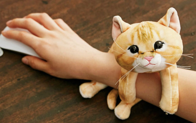 Japanese Clingy Kitten Arm Rests Give You A Feline Friend Who Refuses To Let Go