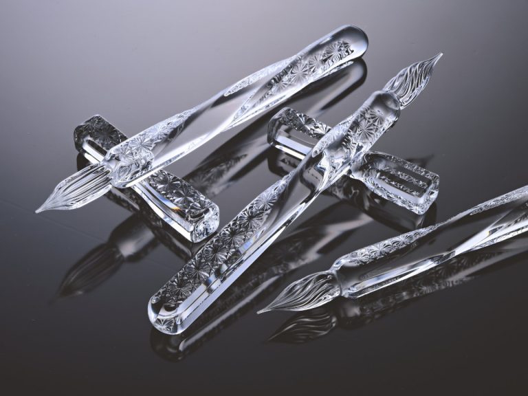 Traditional Japanese cut glass pens may be as gorgeous as anything they can put to paper