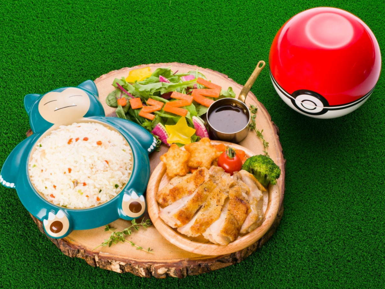 Tokyo Pokemon Center’s New Dishes Let You Eat Rice Out of Snorlax’s Belly and Dessert in a Pokeball