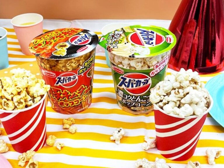 Noodles you don’t have to slurp–instant ramen flavored popcorn released in Japan