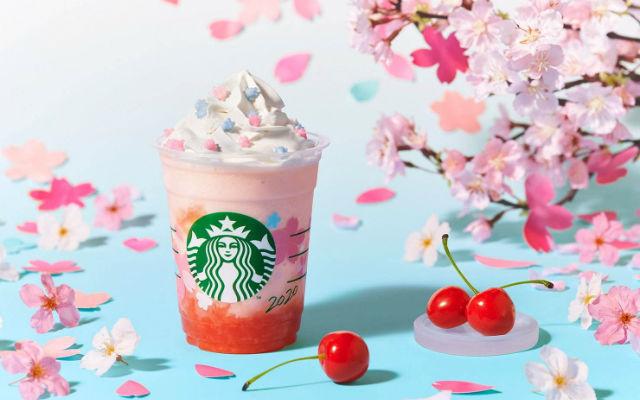 Starbucks Japan Unveils New Sweet And Sour Sakura Frappuccino For Cherry Blossom Season