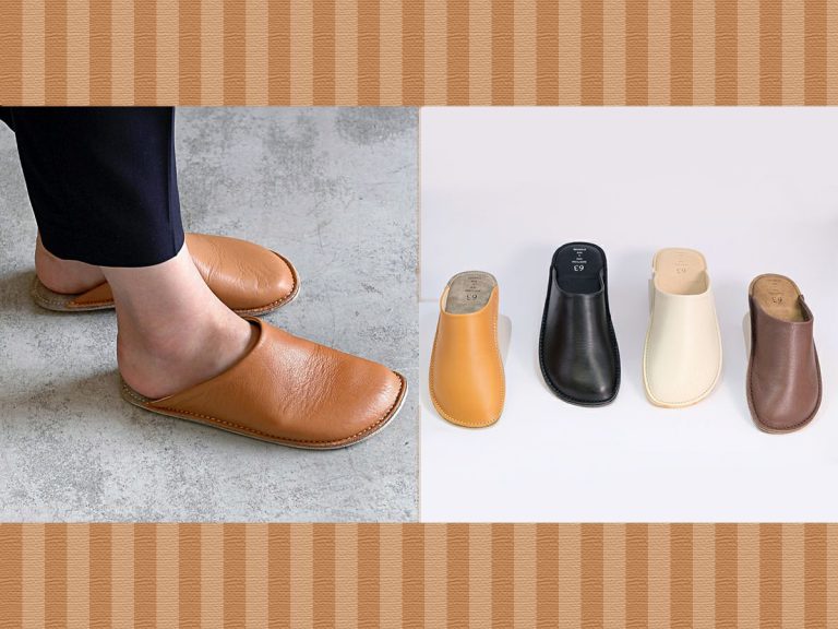 These hand-made luxury Japanese leather slippers will cradle your feet in comfort