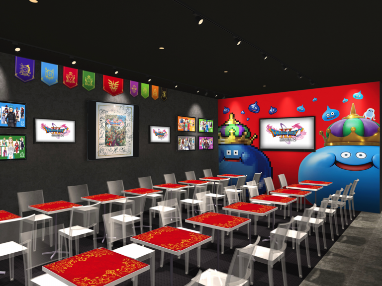 Square Enix Cafe Osaka Reopening for Dragon Quest 11 S Menu and Interior Takeover