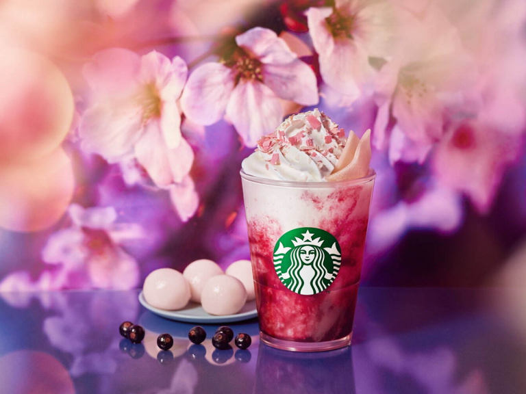 Starbucks Japan reveals next sakura Frappuccino of spring 2022, inspired by night blossom