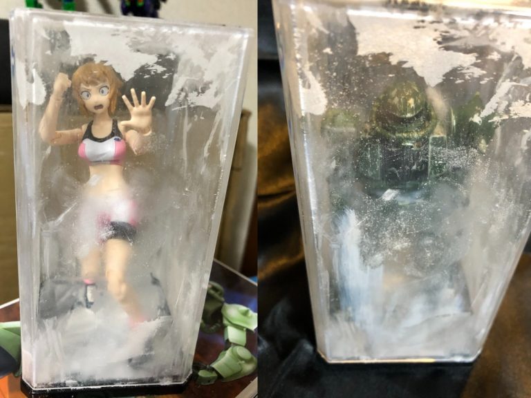 Japanese modeler shows a clever 100-yen store trick to turn your figures into frozen prisoners and warriors