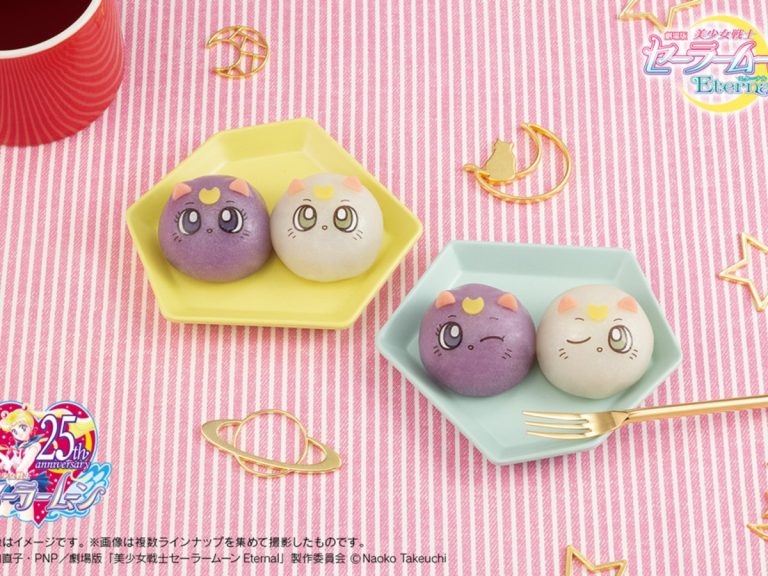 Luna and Artemis turned into adorable Japanese sweets with Sailor Moon mochi cakes