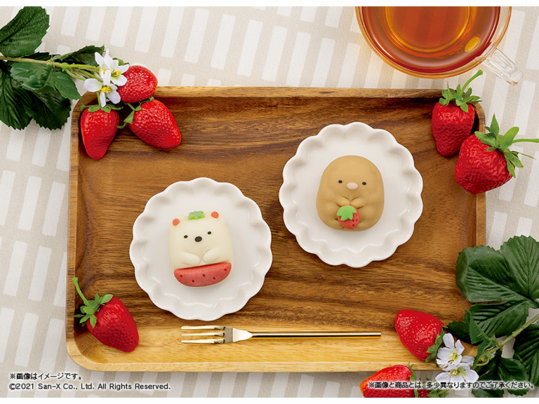 Sumikko Gurashi wagashi returns with cute strawberry version for summer sweet lineup