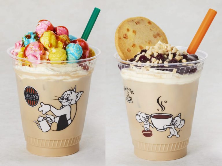 Cheesecake and popcorn latte are on Tully’s Japan’s Tom & Jerry collaboration menu