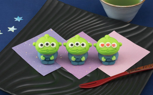 Toy Story Aliens Make Appearance as Traditional Japanese Sweets Sold at Convenience Stores