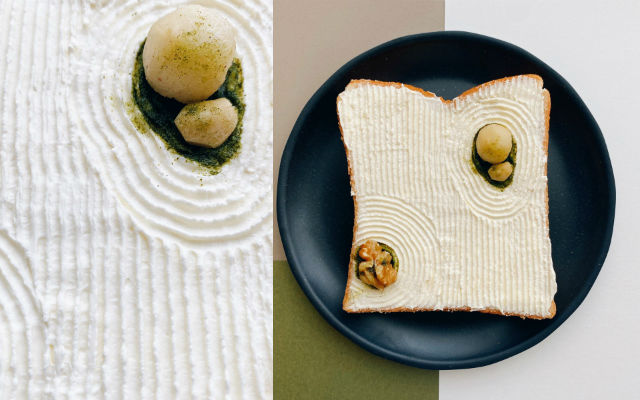 Artist creates breakfast moment of Zen with awesome Japanese rock garden toast