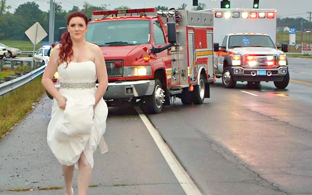 結婚式当日に 祖母を救命した花嫁 美しいドレスを着ていても 私の仕事は変わらない Grape グレイプ