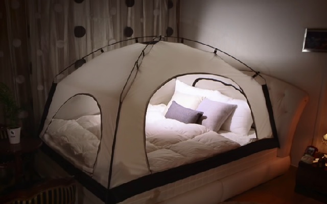 ダメ人間になれそう ベッドに設置する暖房用テント 快適すぎる Grape グレイプ