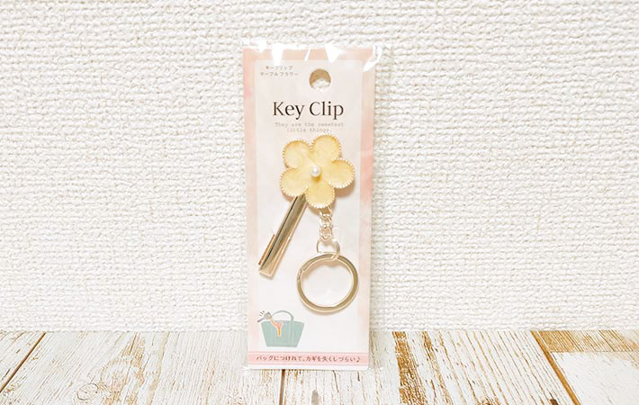 キークリップ マーブル フラワー/Key Clip