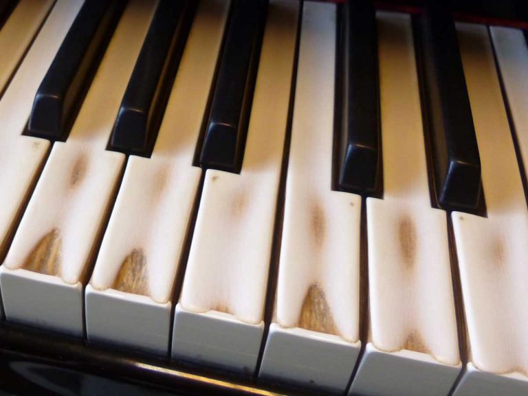 音楽大学のピアノ 鍵盤をよく見ると「胸が熱くなった」「これはすごい
