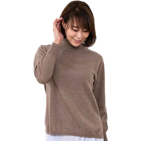【GOBI】ゴビ　カシミヤ100％　タートルネックセーター　Mサイズ　クリーム