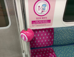 電車内の席近くにあった『ピンク色の機器』　役割に「優しい世界！」「素晴らしい！」