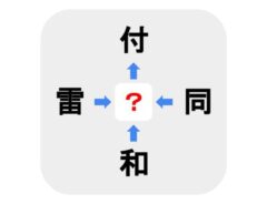 １分以内に解ける？　□に入る漢字は何？【穴埋めクイズ】