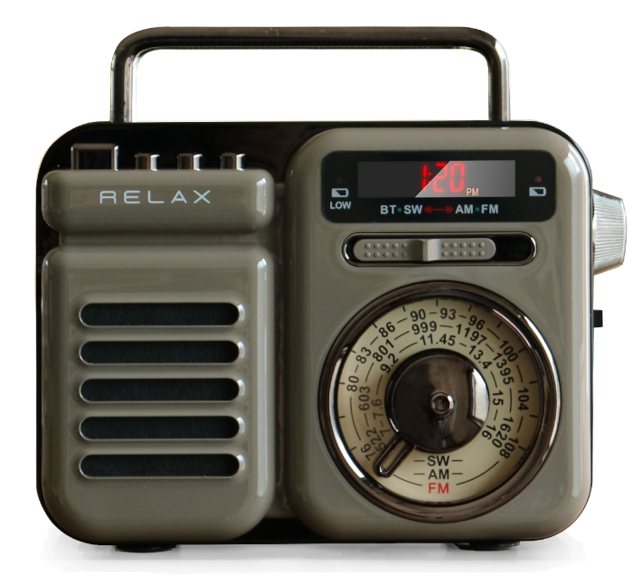 レトロラジオ（ウォームグレー単体）の写真