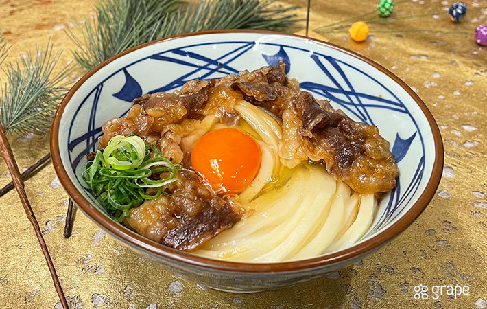 丸亀製麺『和牛すき焼き釜玉うどん』の画像