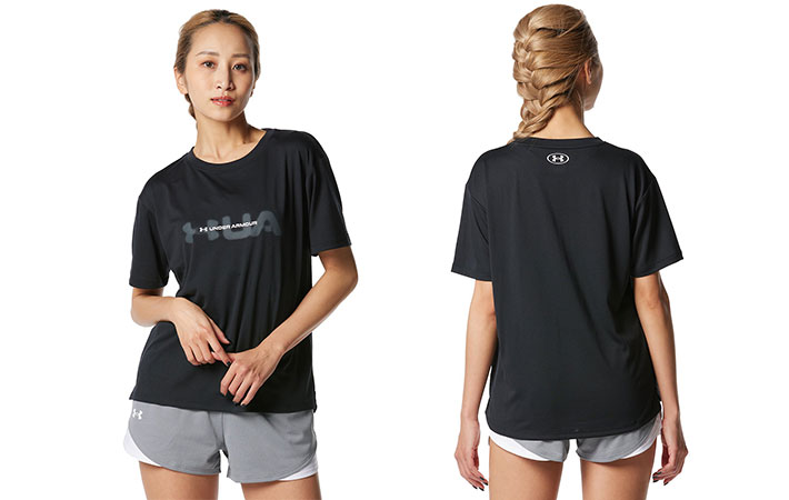 UAテック ショートスリーブTシャツ 〈ボックスワードマーク〉（トレーニング/WOMEN）
