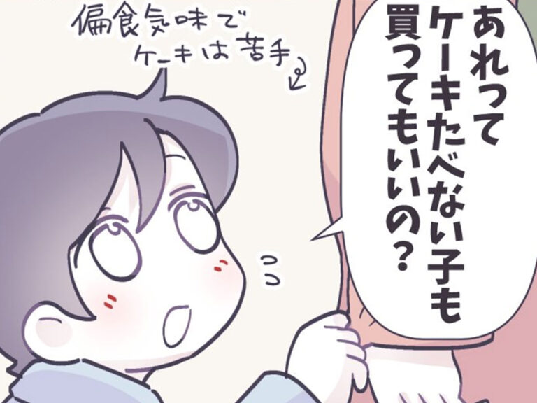 誕生日のピザとろうそくの漫画