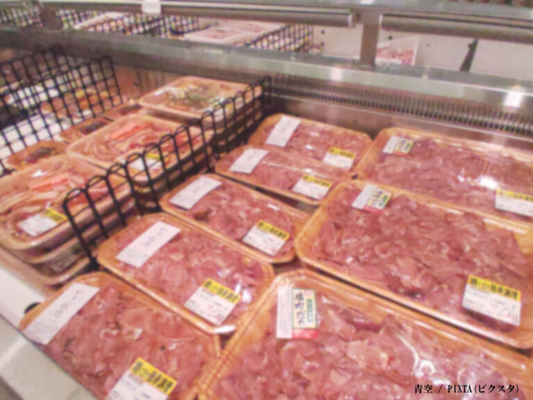 パックの豚肉