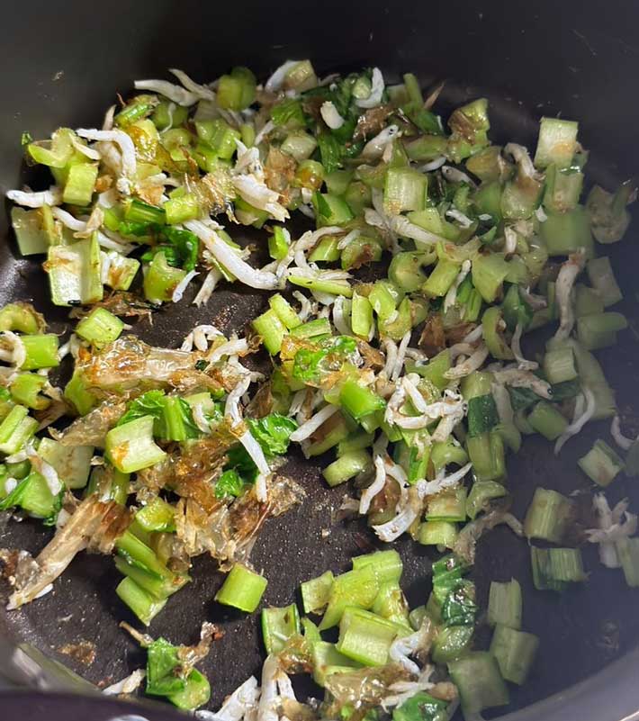 小松菜の炒め物の写真