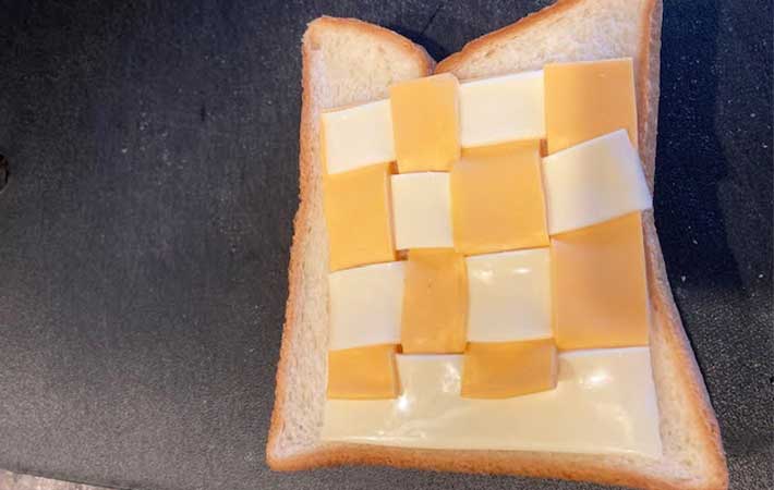 チーズトーストの写真