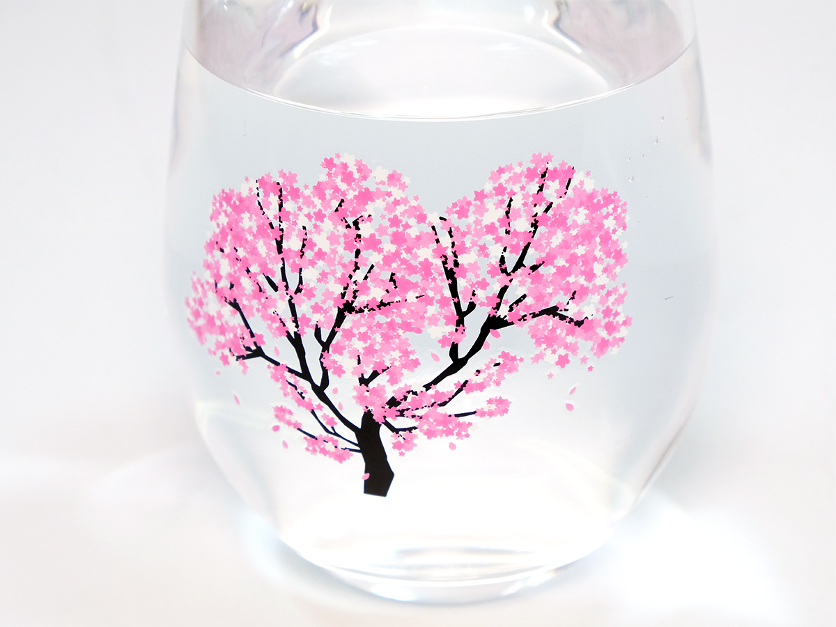 冷感桜フリーグラスの画像