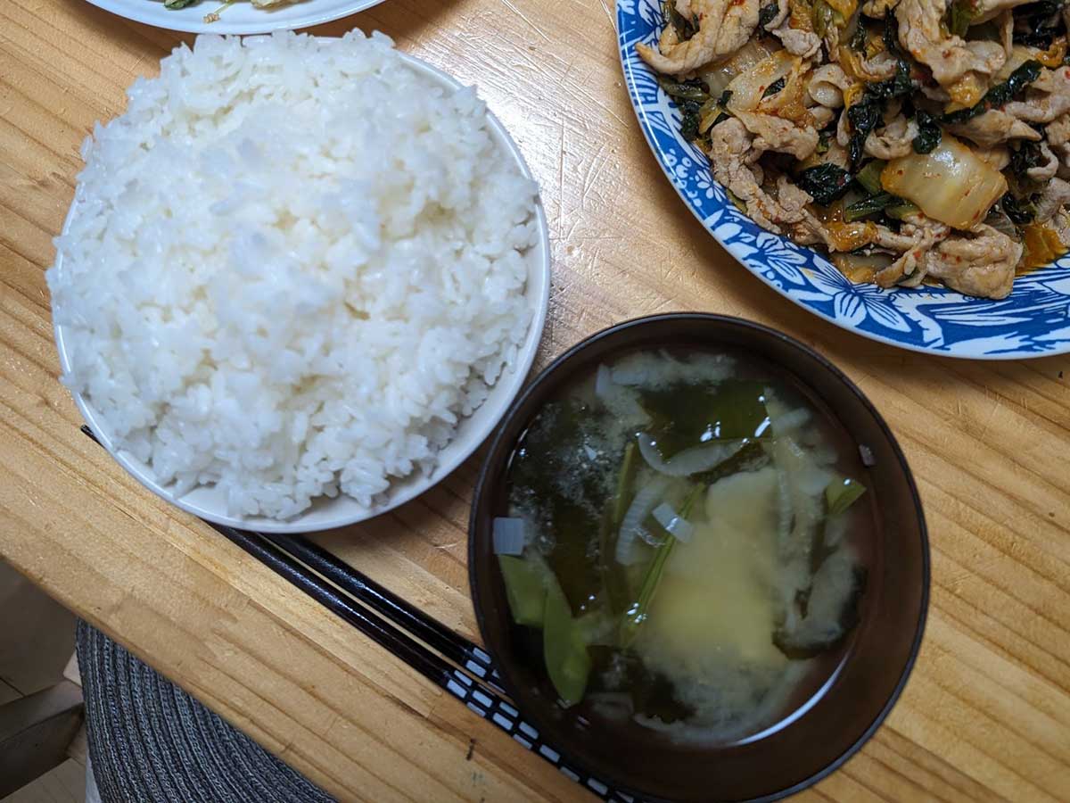 母の日の食卓