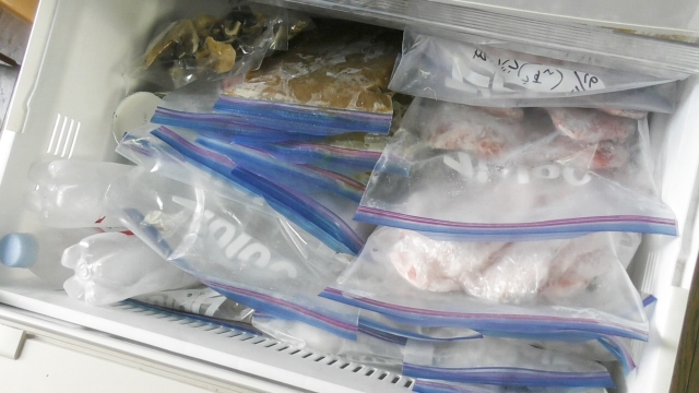 冷凍庫の中で食材を小分けにして整理整頓 収納のコツ