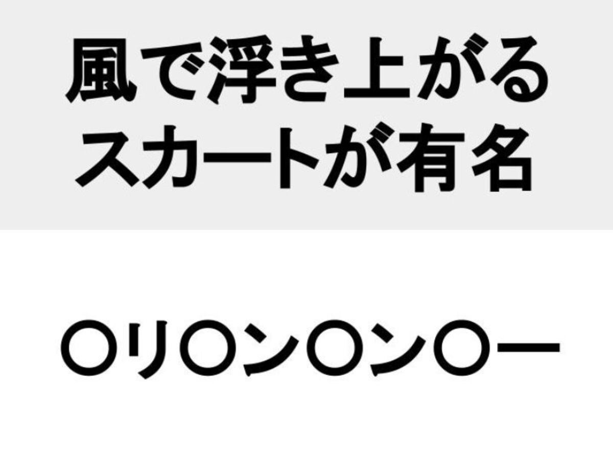 人名当てクイズの問い