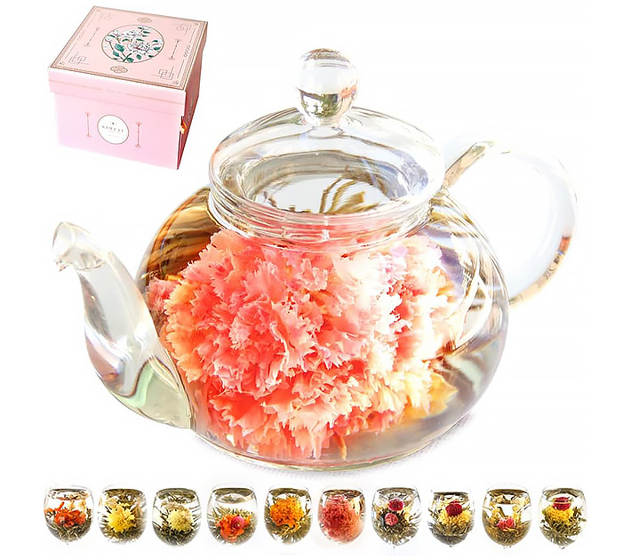 花が咲く工芸茶１０種類セットの画像