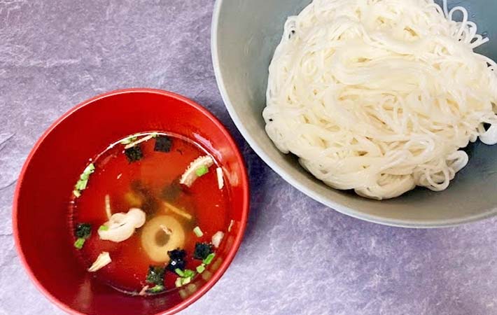 『松茸の味お吸いもの』でそうめんつゆの完成写真