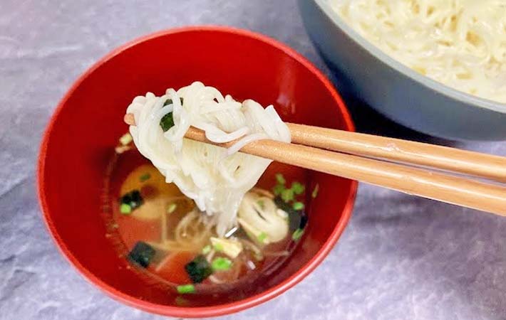 『松茸の味お吸いもの』でそうめんつゆの完成写真