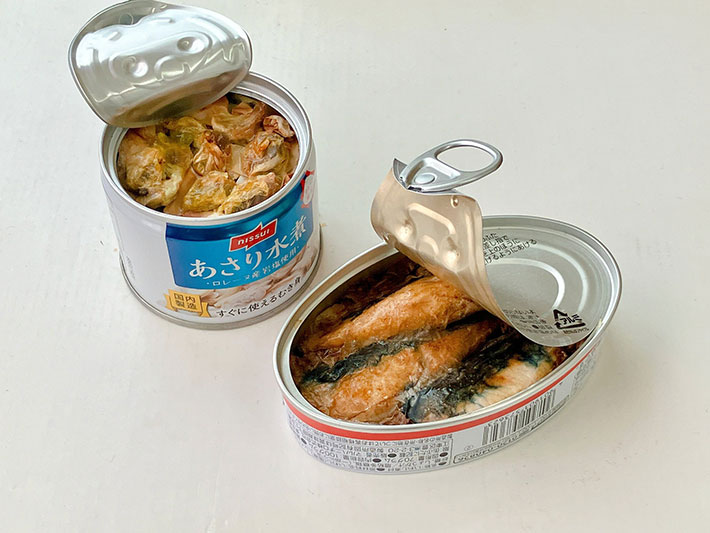 和紙作品の缶詰写真