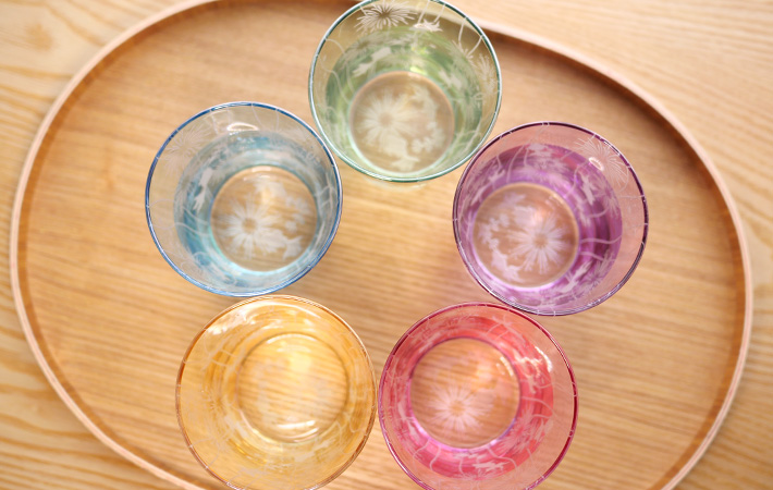 『涼華金魚グラス』５色の画像