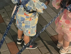 子供と犬の写真