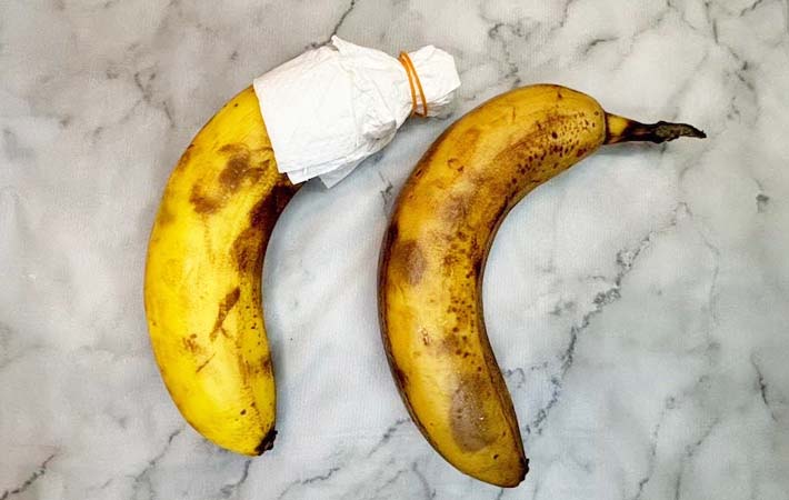 バナナの変色比較写真