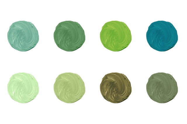 カラーパレット：緑の画像