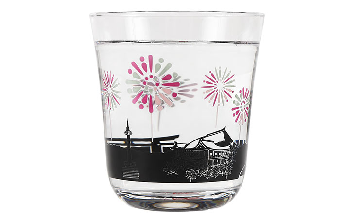 『【温度で色づく京都グラス】２種セット『夏の花火』』の画像