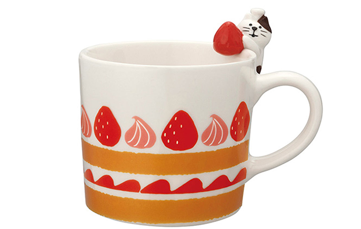 『ねこパティシエのショートケーキマグカップ』の画像