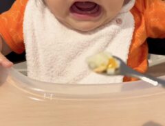 「あげてるこっちが驚くから」　離乳食を食べる女の子の表情に爆笑！