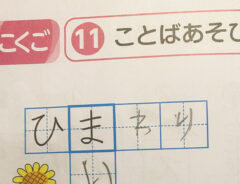 夏休みの宿題の写真