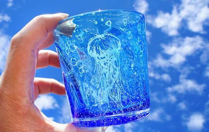 『皇爽・浮漂海月　クラゲの琉球グラス』の画像